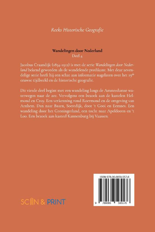 Achterkant van Wandelingen door Nederland 4