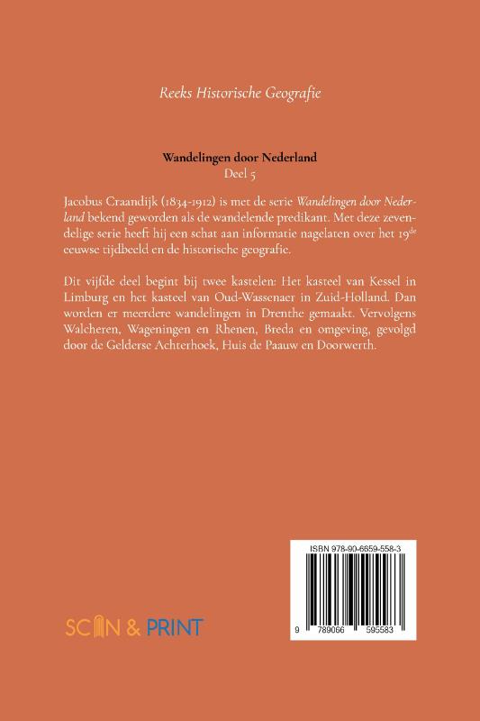 Achterkant van Wandelingen door Nederland 5