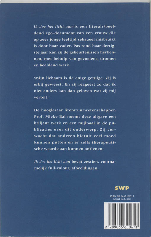 Achterkant van Ik doe het licht aan