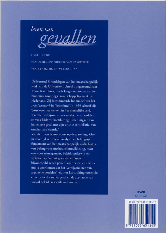 Achterkant van Leren van gevallen