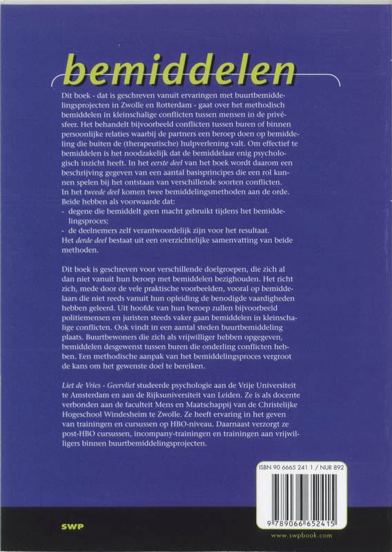 Achterkant van Bemiddelen