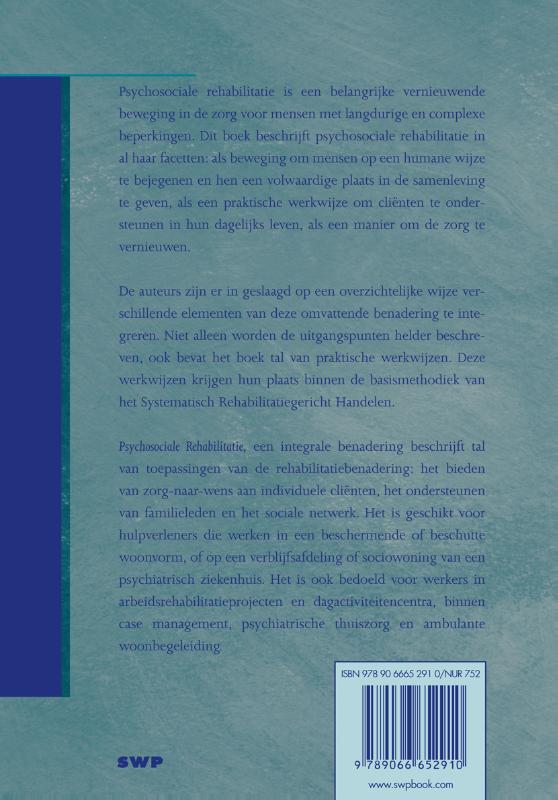 Achterkant van Psychosociale rehabilitatie