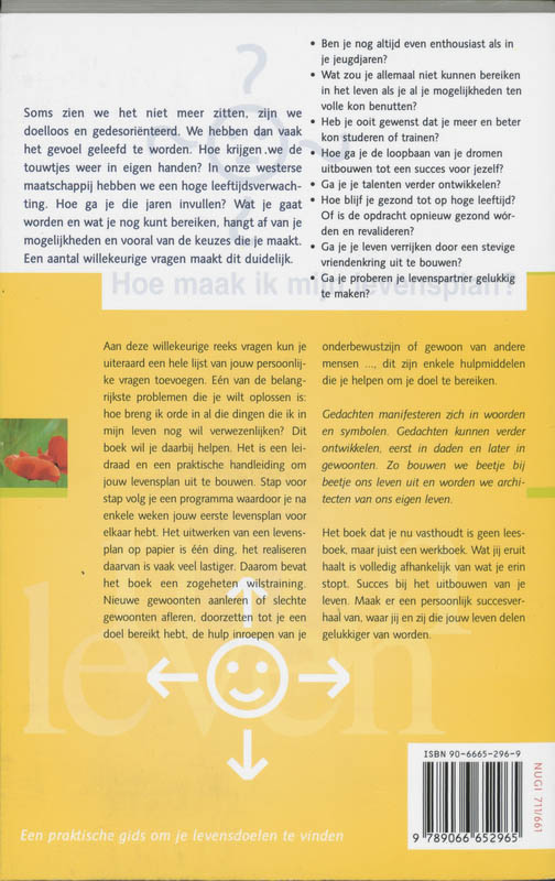 Achterkant van Hoe maak ik mijn levensplan?