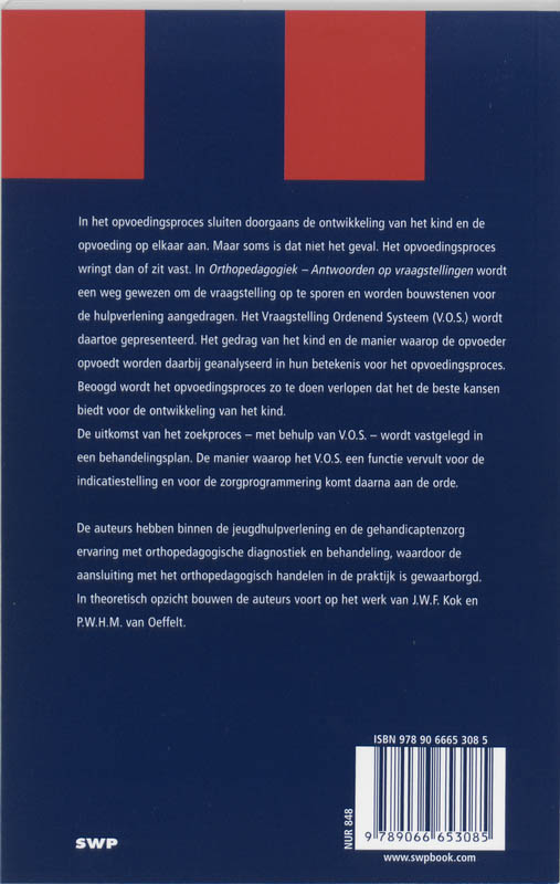 Achterkant van Orthopedagogiek
