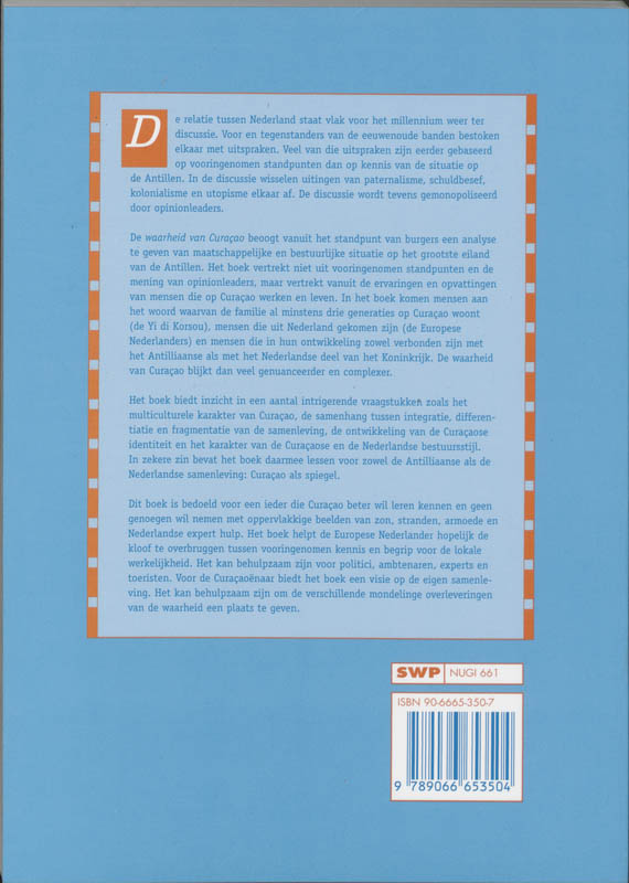 Achterkant van De waarheid van Curacao