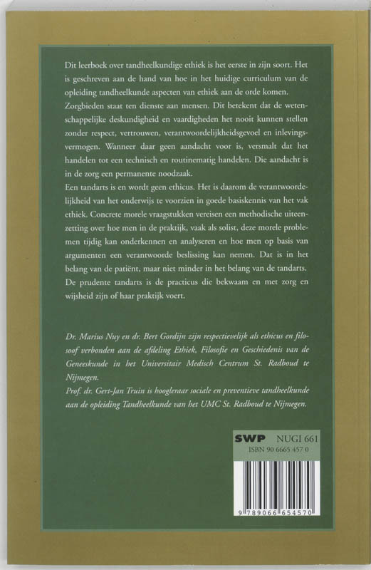 Achterkant van De prudente tandarts