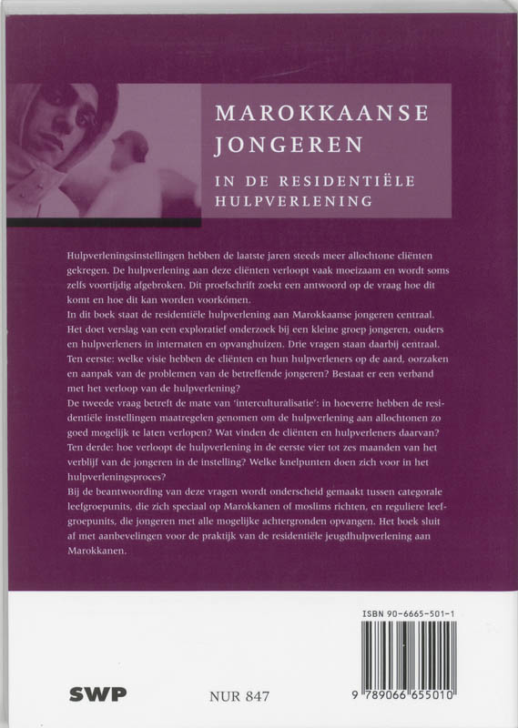 Achterkant van Marokkaanse jongeren in de residentiele hulpverlening