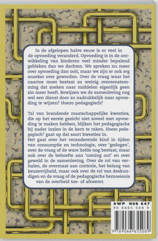 Achterkant van Hoezo pedagogisch?
