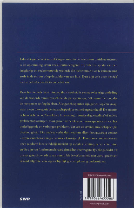 Achterkant van Wanorde in een mensenleven