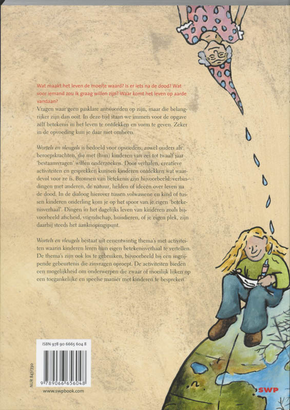 Achterkant van Wortels en vleugels