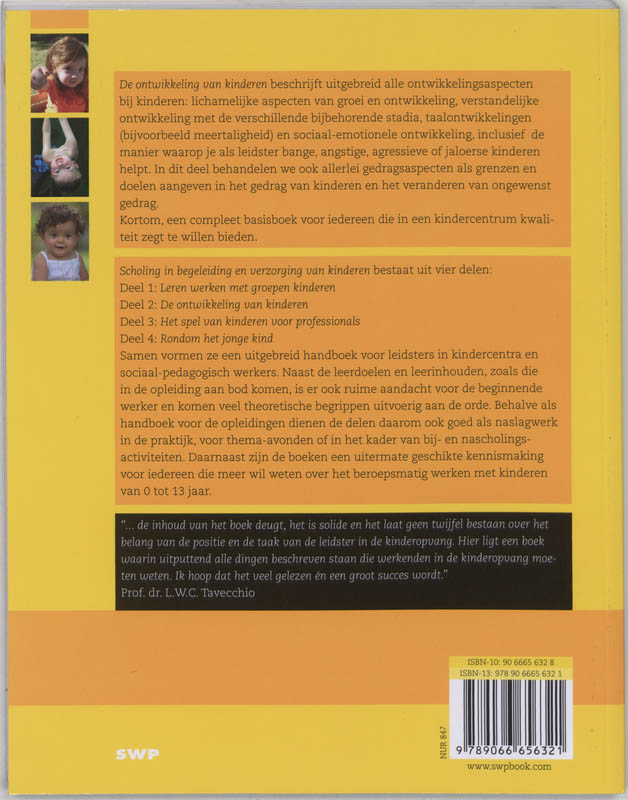 Achterkant van De ontwikkeling van jonge kinderen