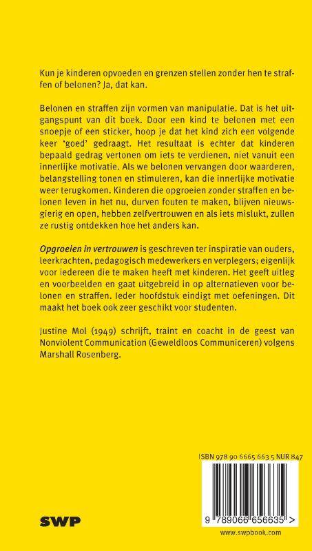 Achterkant van Opgroeien in vertrouwen