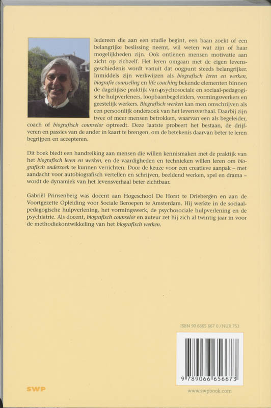 Achterkant van Biografisch leren en werken