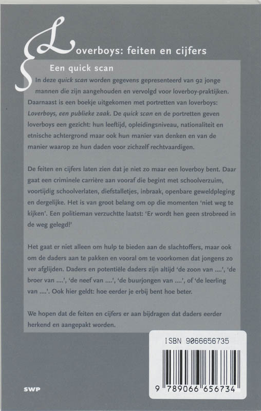 Achterkant van Loverboys : feiten en cijfers