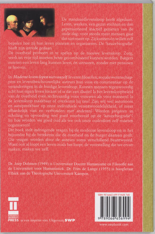 Achterkant van Moderne levens lopen niet vanzelf