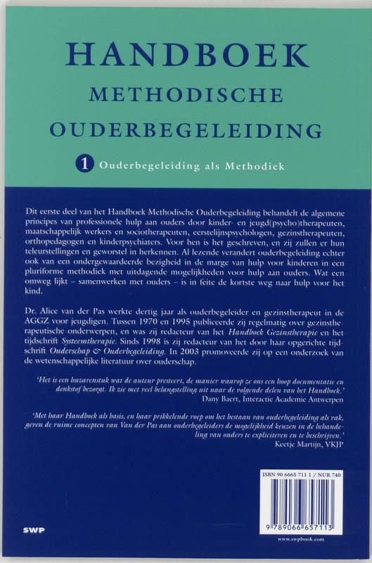Achterkant van 1 Ouderbegeleiding als methodiek