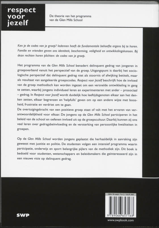 Achterkant van Respect voor jezelf