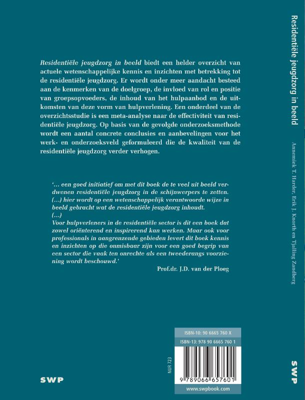 Achterkant van Residentiele jeugdzorg in beeld