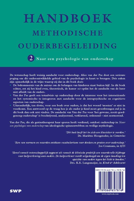 Achterkant van 2 naar een psychologie van ouderschap
