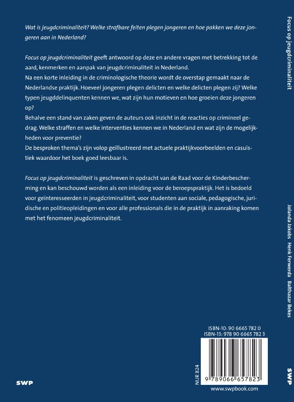 Achterkant van Focus op jeugdcriminaliteit