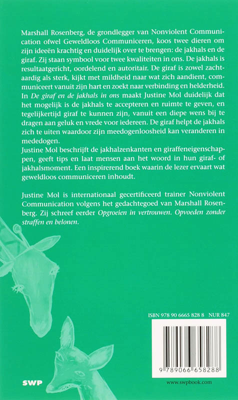 Achterkant van De giraf en de jakhals in ons