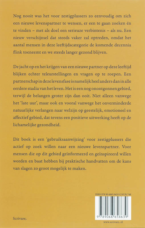 Achterkant van Verkering na je zestigste