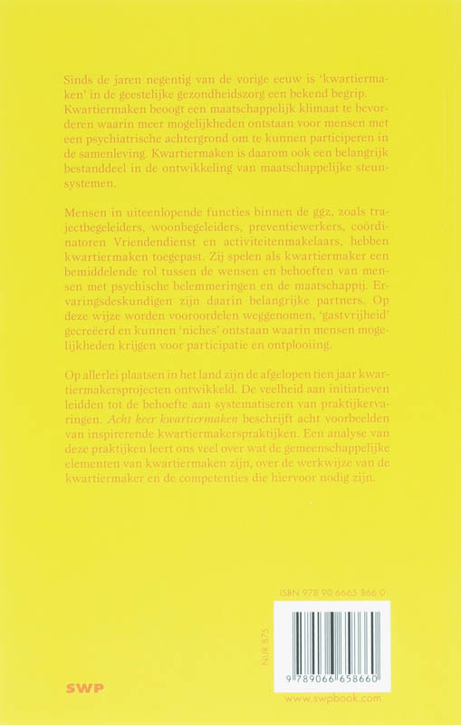 Achterkant van Acht keer kwartiermaken