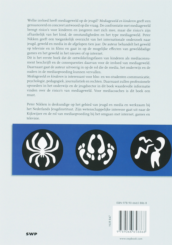 Achterkant van Mediageweld en kinderen