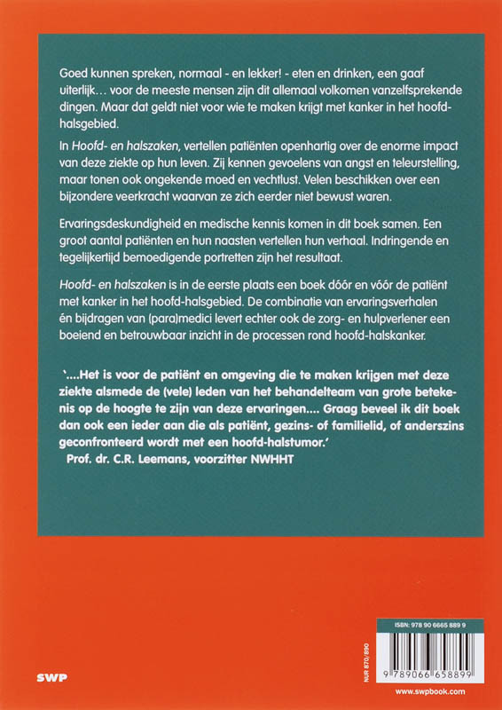 Achterkant van Hoofd- en halszaken