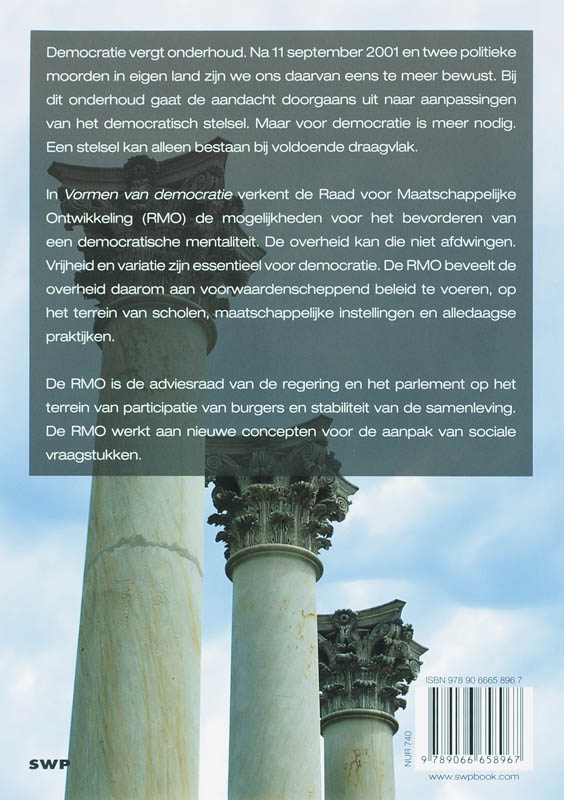 Achterkant van Vormen van democratie