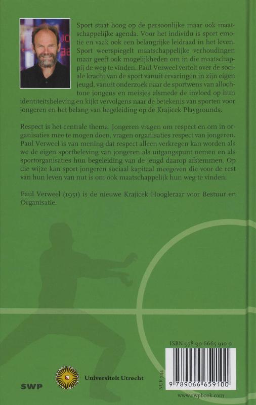 Achterkant van Respect in en door sport