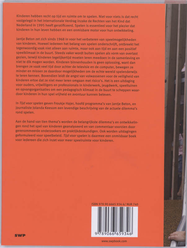 Achterkant van Tijd voor spelen