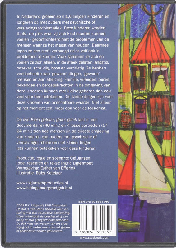Achterkant van Klein gebaar, groot geluk