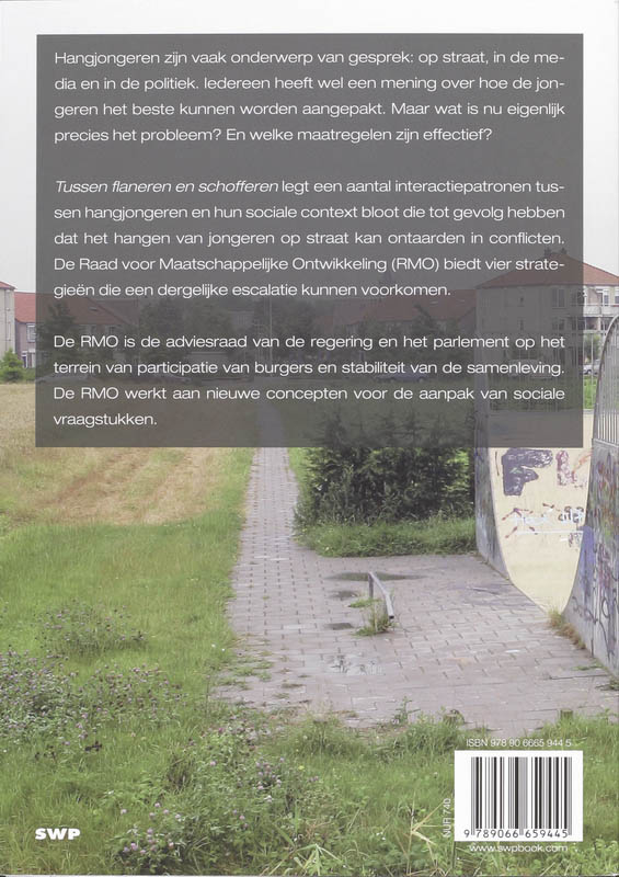 Achterkant van Tussen flaneren en schofferen