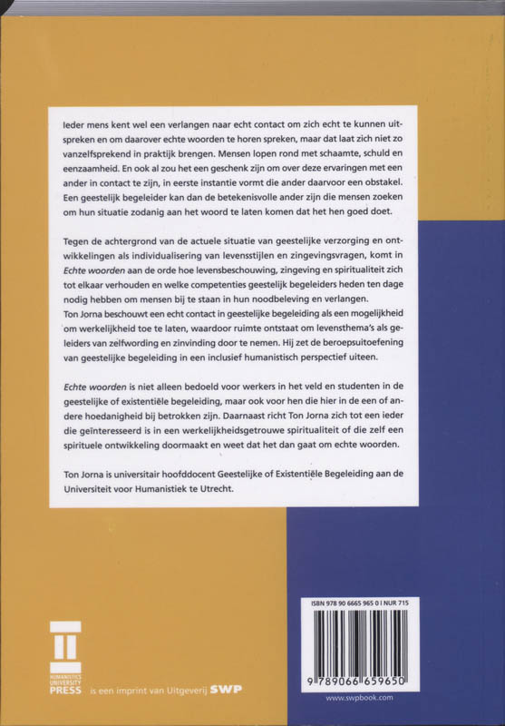 Achterkant van Echte woorden