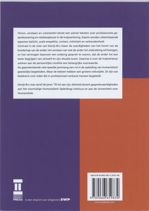 Achterkant van Horen, verstaan en uitwisselen