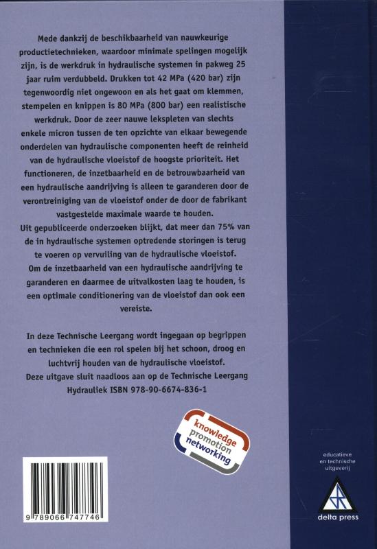 Achterkant van Filtertechniek voor de hydrauliek