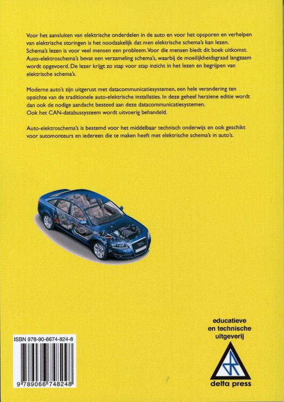 Achterkant van Auto elektroschema's
