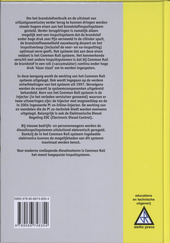 Achterkant van Common Rail Dieselinspuitsysteem