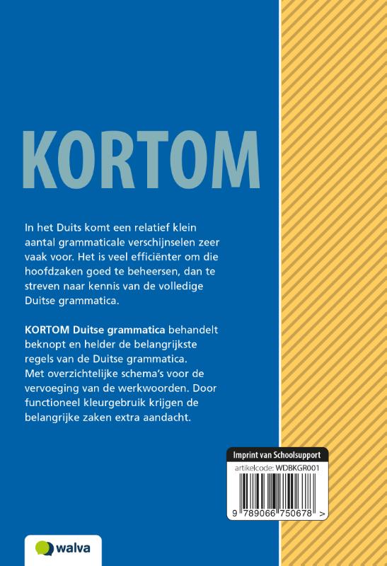 Achterkant van Kortom