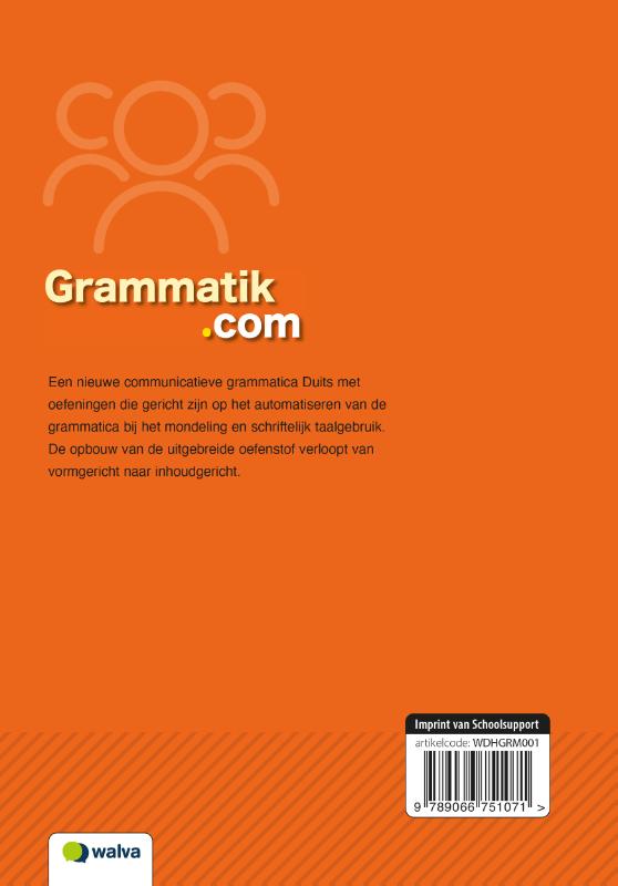 Achterkant van antwoordenboek
