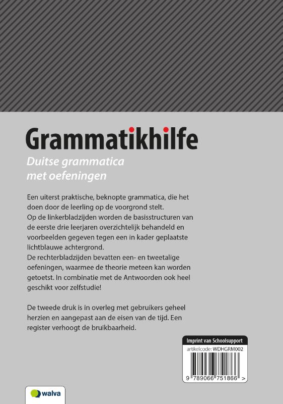 Achterkant van Antwoordenboek