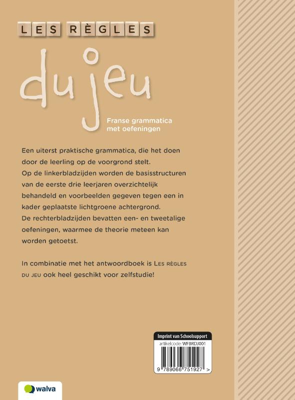 Achterkant van Les regles du jeu