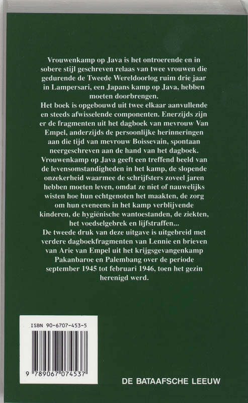 Achterkant van Vrouwenkamp op Java