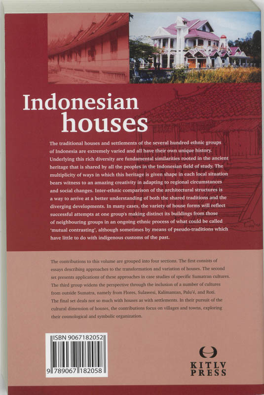 Achterkant van Indonesian houses