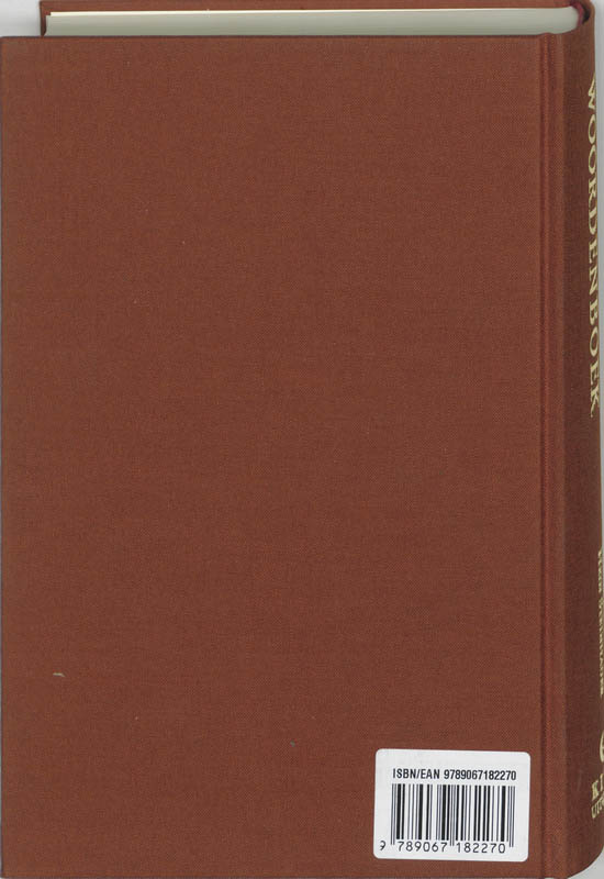 Achterkant van Nederlands-Indonesisch woordenboek