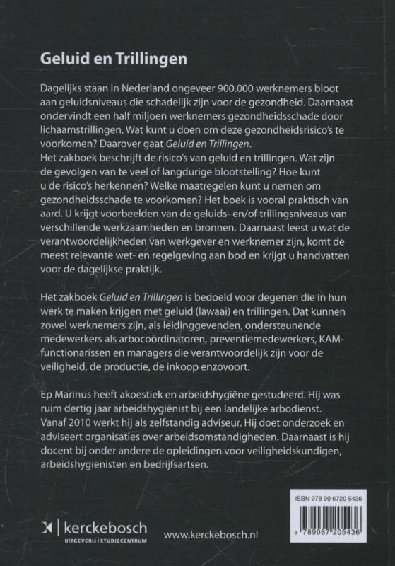 Achterkant van Geluid en trillingen