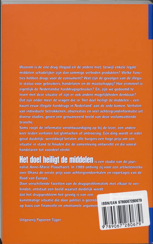 Achterkant van Het doel heiligt de middelen