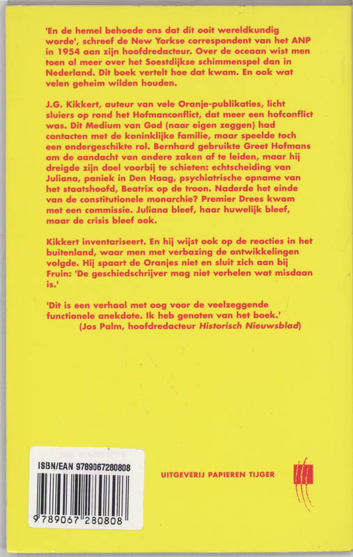 Achterkant van Crisis op Soestdijk