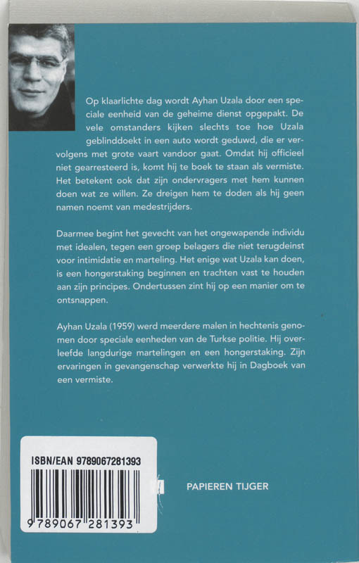 Achterkant van Dagboek van een vermiste